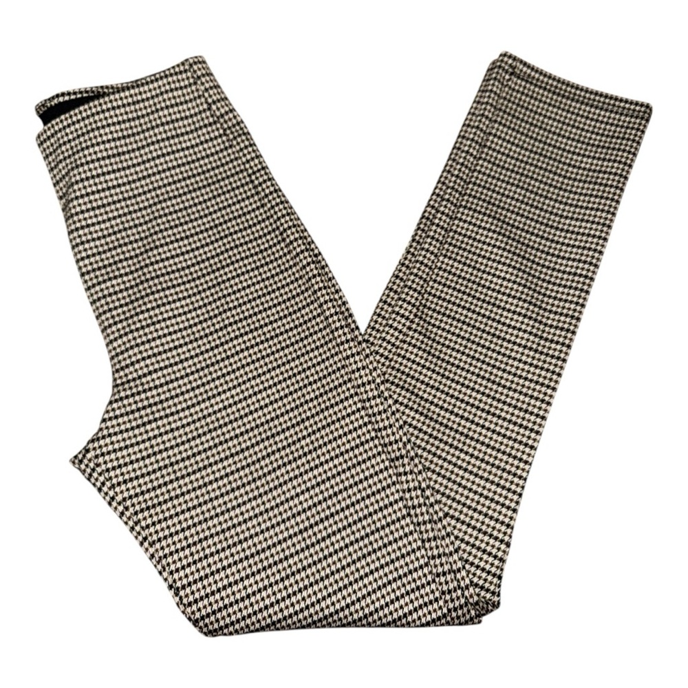 Women’s H&M Striped Houndstooth Black/Brown/Tan Pants - XS
